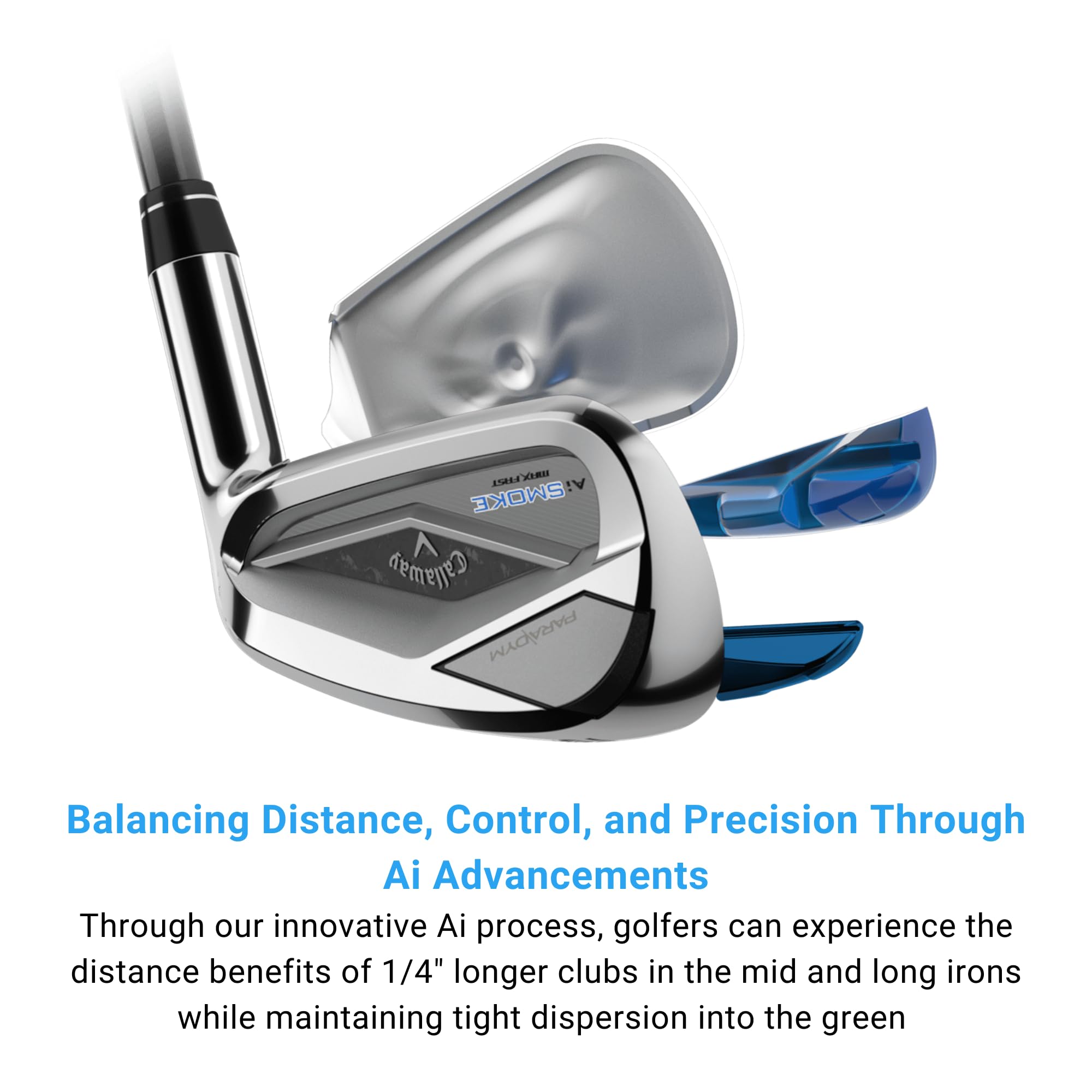 Amazon.com : Callaway Paradym AI Smoke Max Fast 7 Iron, Graphite